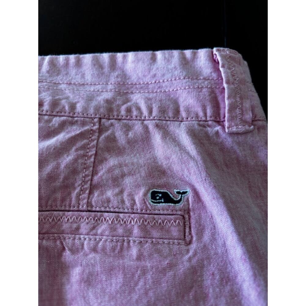 Vineyard Vines Women’s‎ Size 14 Linen Blend Cropped Pants Preppy 25” Inseam - Picture 4 of 5